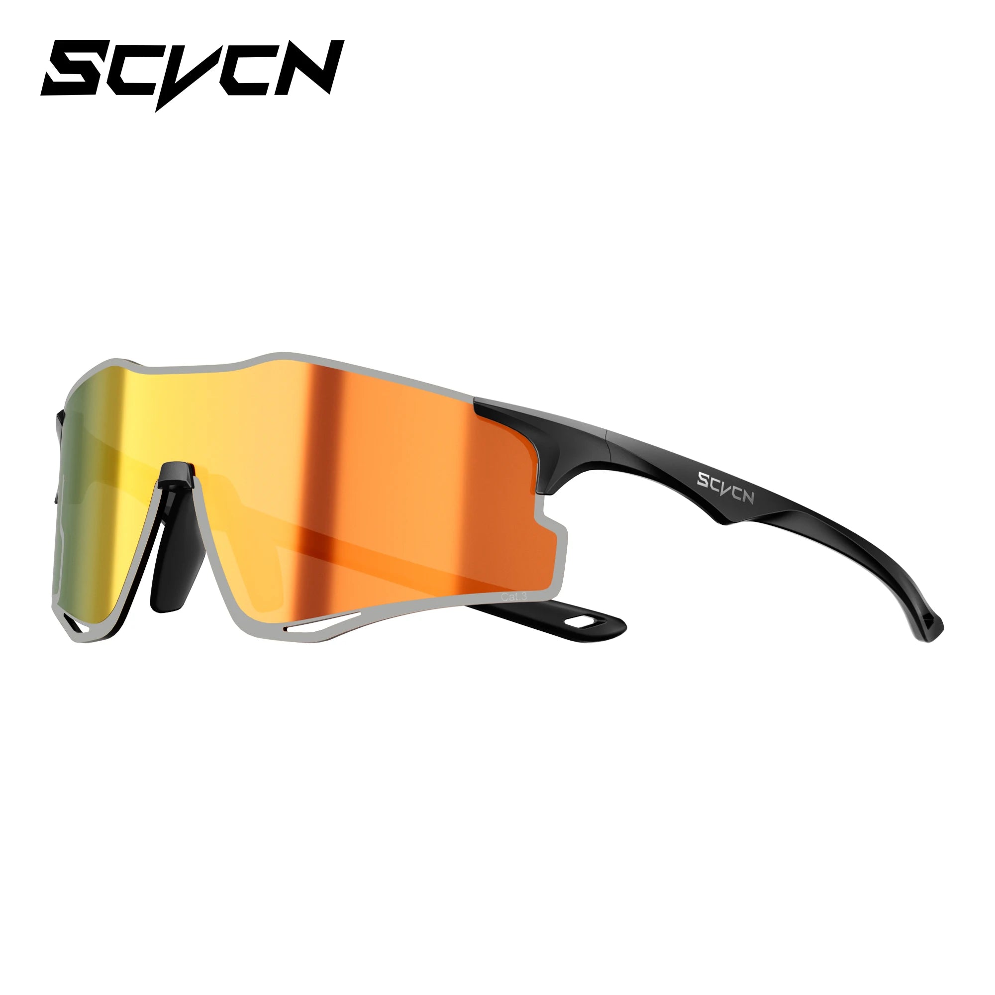 SCVCN Outdoor Photochromic Running Sunglasses Men Women Marathon Ultralight Glasses Sports Cycling Bicycle UV400 Hiking Eyewear