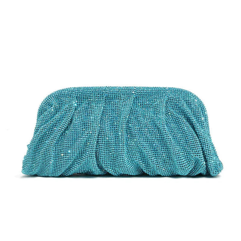 XMESSUN New Diamonds Evening Clutch Bag for Women,Fashion Designer Wedding Party Pouch Bag Lady Chain Shoulder Crossbody Bag