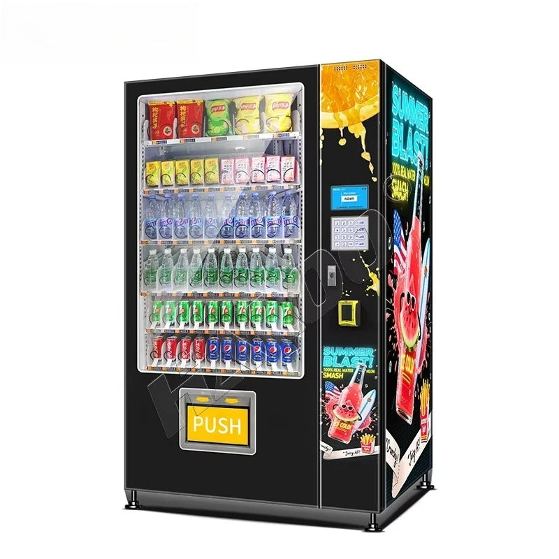 Customize Vending Machine Drink Automatic Combo Vending Machine Auto Cold Drink Water for Drinks and Snacks Vending Machine