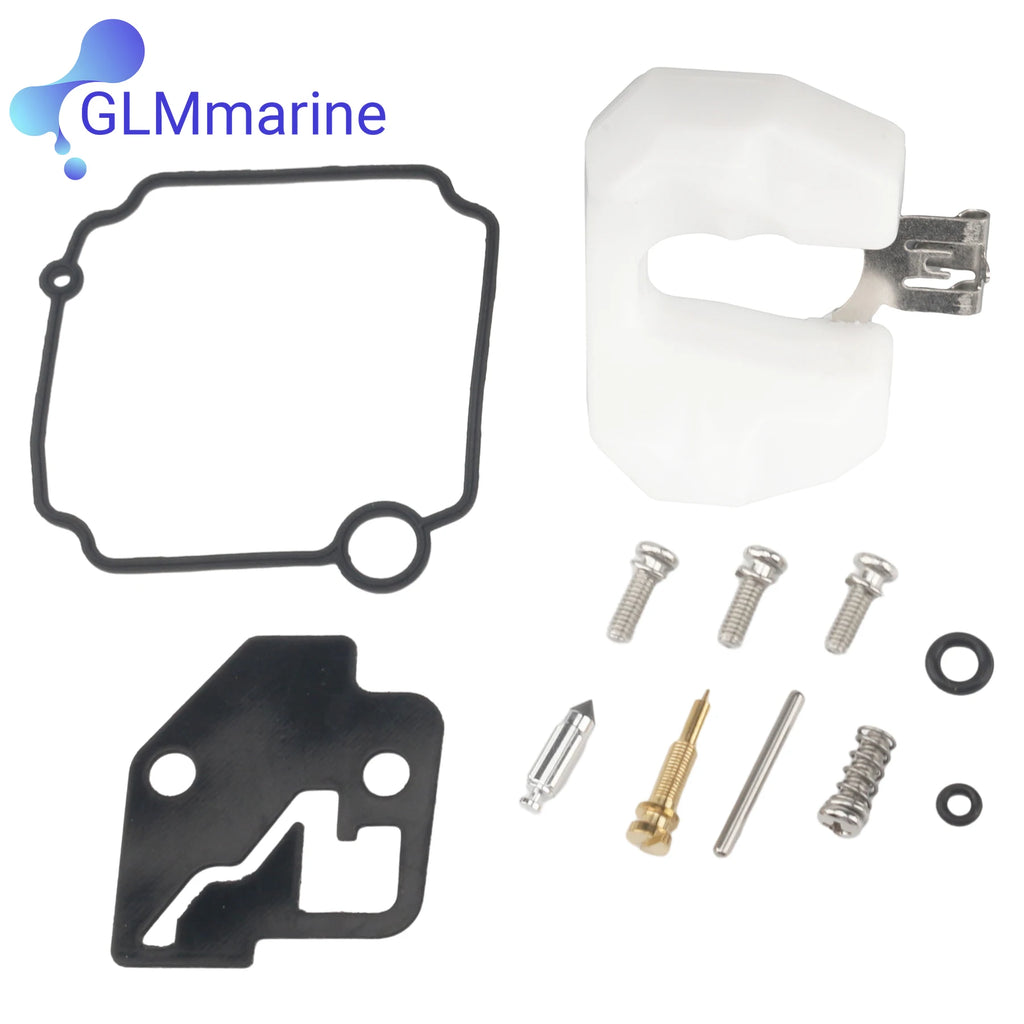 Outboard Carburetor Repair Kit 66M-W0093-00 Compatible with Yamaha 9.9HP 13.5HP 15HP 4-Stroke Boat Engines 66M-W0093-01 802706A1