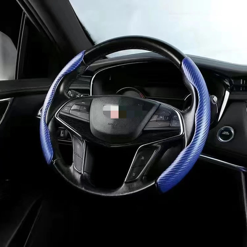 New car steering wheel cover Four Seasons General ultra-thin non-slip water transfer carbon fiber steering wheel cover auto part