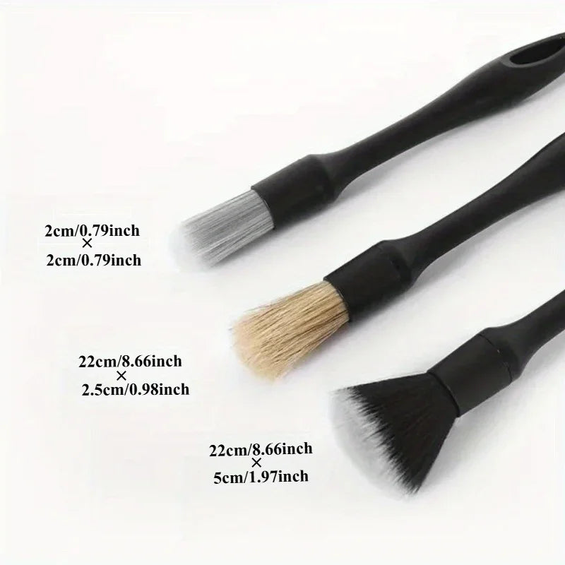 Car Detailing Brush Set - Interior Cleaning & Air Vent Dust Removal Tools