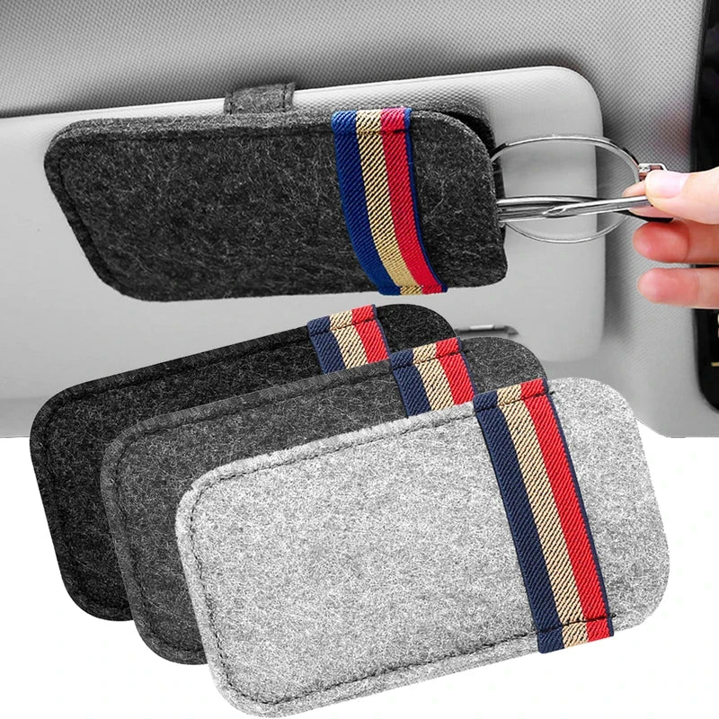 Car Sunglasses Organizer Bag Eyeglass Holder Glasses Storage Clip For Audi Bmw Auto Interior Organize Car Sunglasses Holder