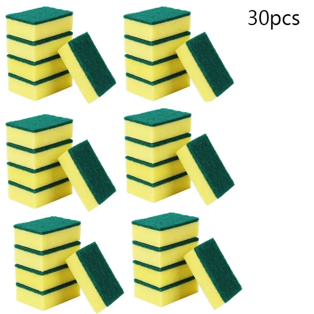 32pcs Dishwashing Sponge Kitchen Nano Emery Magic Clean Rub Pot Rust Focal Stains Sponge Removing Kit Cleaning Brush Sponges