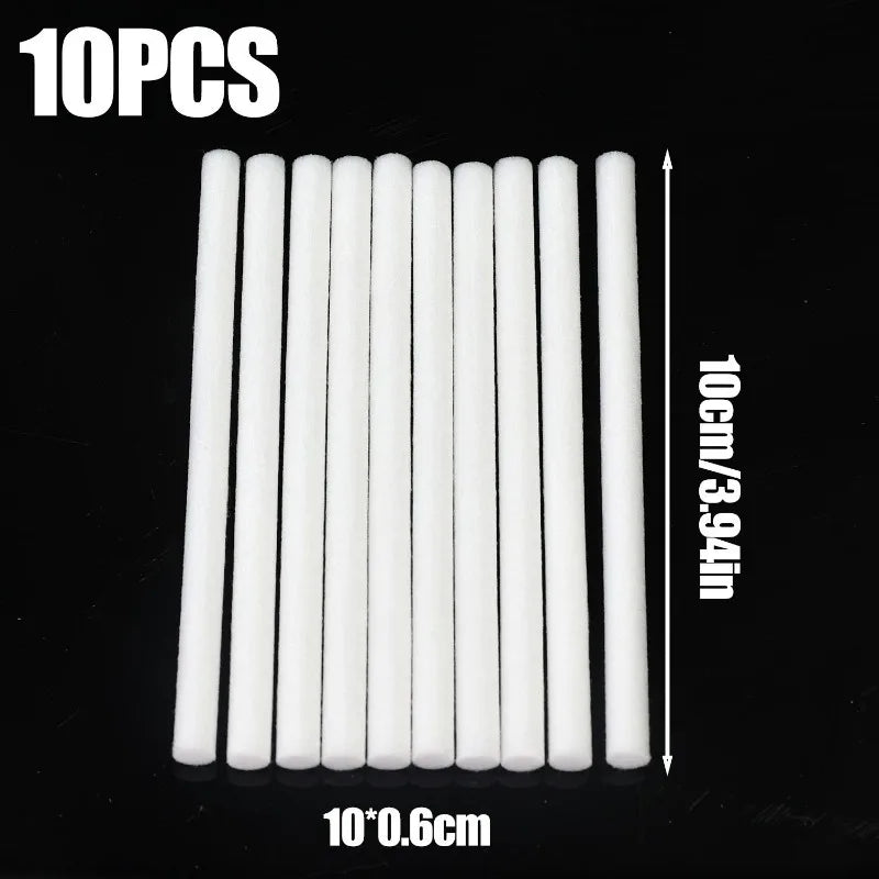200/10Pcs Cotton Sponge Stick for Humidifier Filter Replacement Travel Mini Humidifier Filters Sticks Aroma Diffuser Keeps Clean
