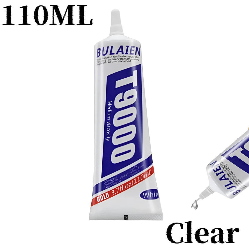 15ML 50ML 110ML Bulaien T9000 Clear Contact Repair Adhesive Acrylic Friendly Ziai Glue With Precision Applicator Tip Glue