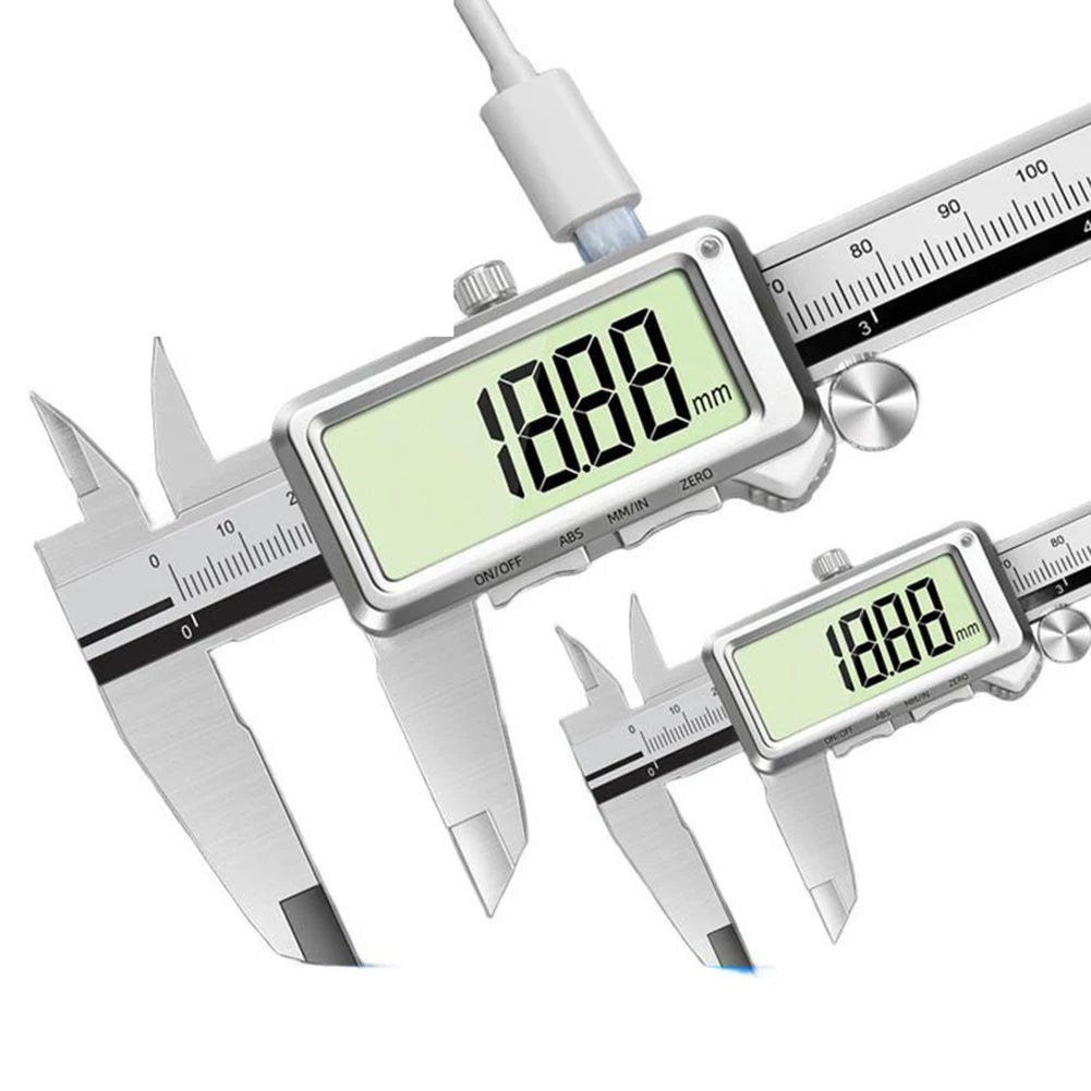 Rechargeable Digital Vernier Caliper: High For Precision Measurements With USB-C Rechargeable Digital Vernier Caliper Hand Tools