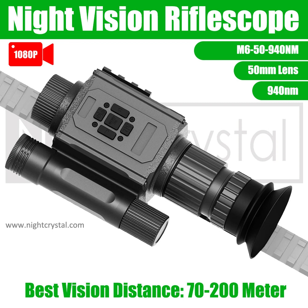 Megaorei NK008 Night Vision Scope 850nm/940nm IR Hunting Camera Telescope Monocular  5x Digital Zoom 1080P Video Photo Record