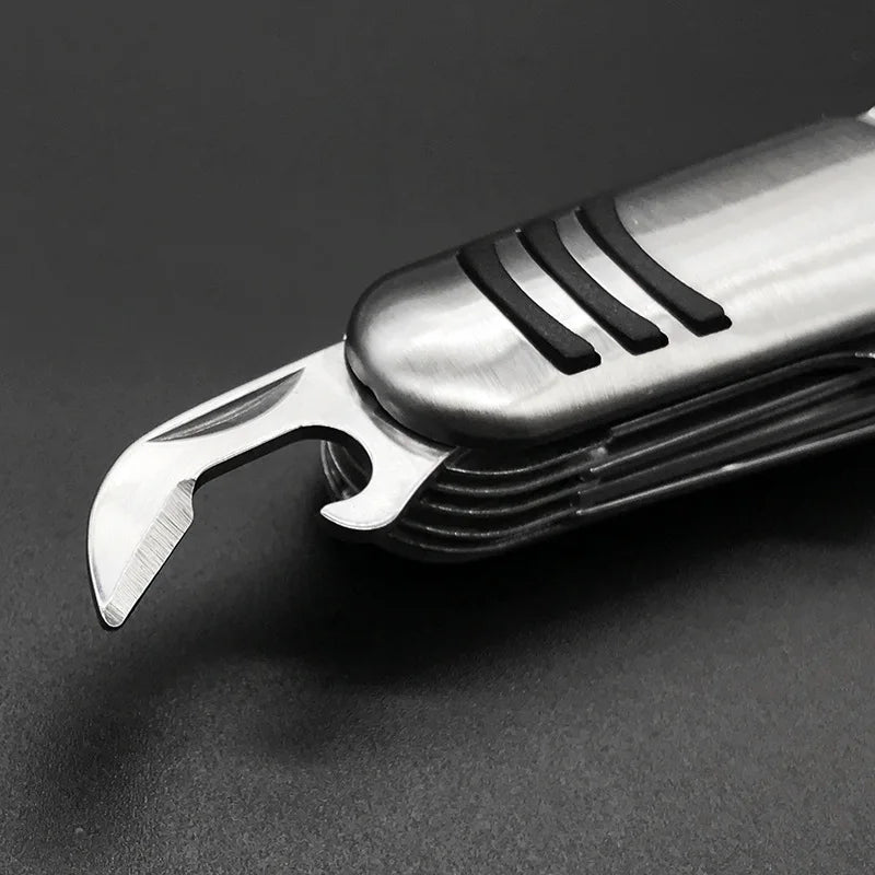 11 in 1 /5 in 1 Multifunctional Stainless Steel Outdoor Camping Tool Portable Foldable Daily Use Bottle Opener Corkscrew Kit