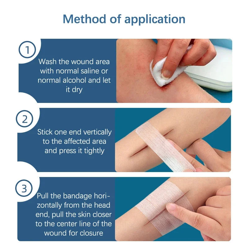 2/3/5 Strip Breathable Band Aid Sterile Bandage First Aid Wound Dressing Medical Tape Wound Plaster Emergency Kits Bandaids