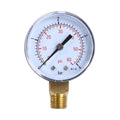 50mm 0-60 PSI Pool Filter Pressure Gauge 1/4 NPT Bottom Mount Spa/Pool/Aquarium Water Pressure Gauge Manometer