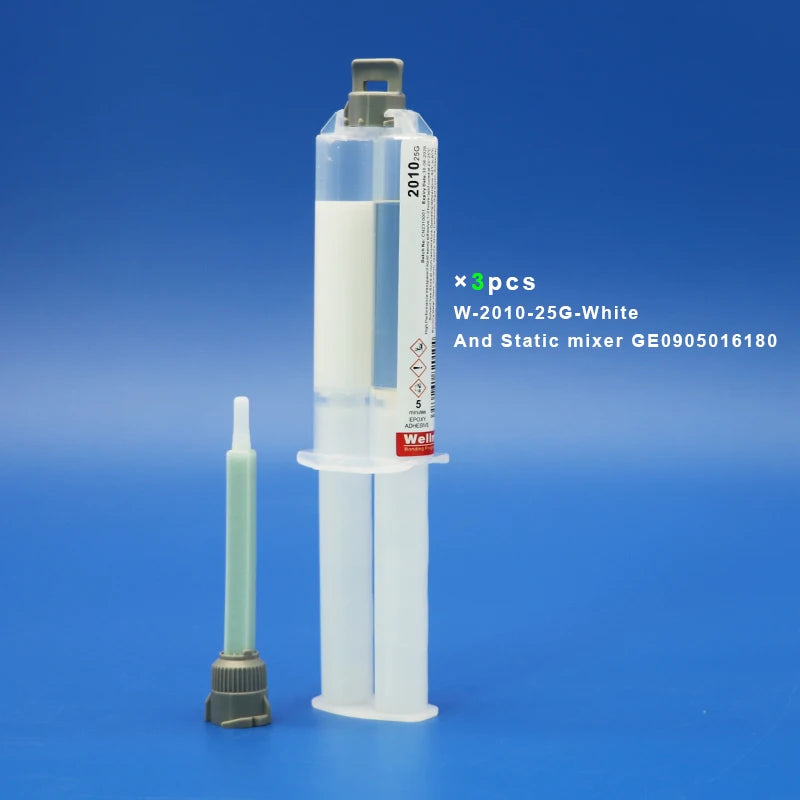 2010 White Epoxy Resin Rapid AB Glue Home-appliance Repatch 25g Luquid Applicator 2 Component 5Minutes Fast Cured Epoxy Adhesive