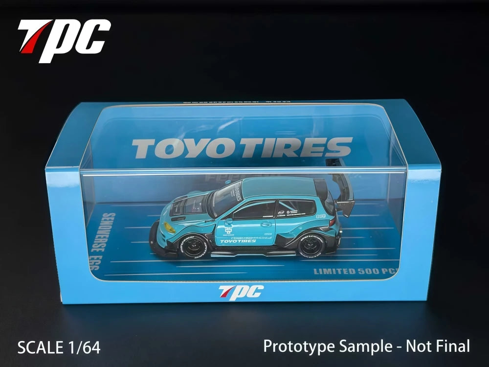 TPC 1:64 Kevmannz 1996 EG6 Hatchback Wide Body Diecast Model Car
