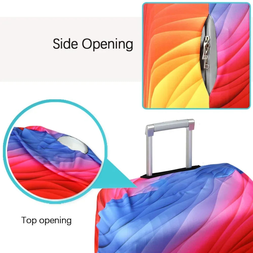 Luggage Cover Stretch Fabric Suitcase Protector Baggage Dust Case Cover Suitable for18-32 Inch Suitcase Case Travel \[p';[[l