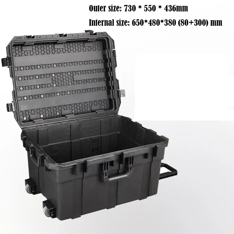 Pull Rod Toolbox Plastic Waterproof Outdoor Sealing Equipment Aviation Instruments Photography Equipment Safety Protection Box