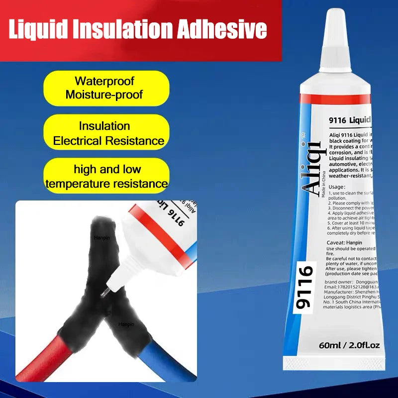 Waterproof Liquid Electrical Tape Rubber Insulating Cable Wire Coat Glue Insulation Adhesives Sealer Home Fix Line Glue