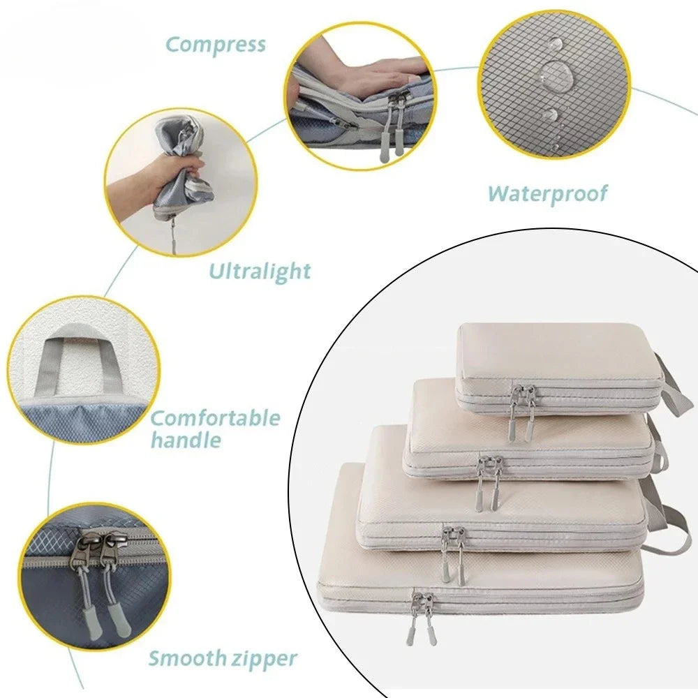 4/6PC Travel Set Storage Bags Clothes Digital Toiletries Shoes Organizer bag Student Dormitories Clothing Sorting Bags Packing C