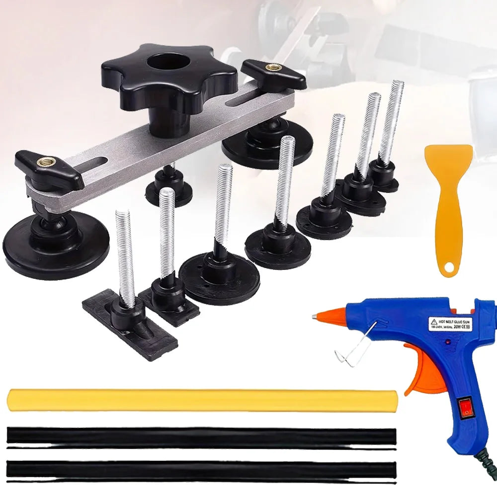 Paintless Dent Repair Puller Tools Kit Vehicle Body Dent Removal Repair Damage Fix Bridge Pulling Dents Hand Tool