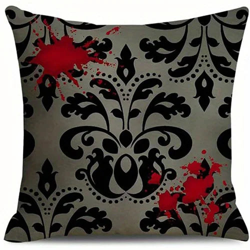 Gothic Patterns: Raven, Skulls Double-sided Printed pillow cover Short plush Suitable living rooms bedrooms throw cushion cover