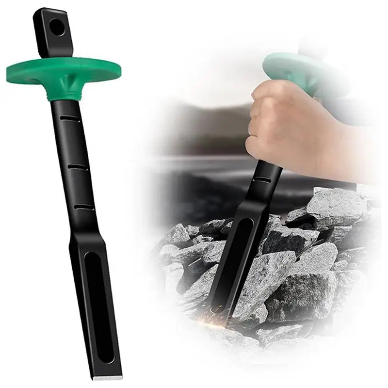 6/8/10/12in Industrial Grade Flat Chisel Chrome Vanadium Steel Forged Steel With Hand Guard Concrete Engraving Cut Tool