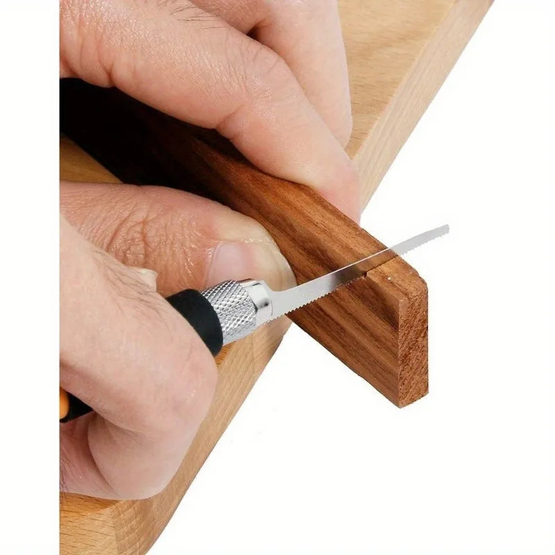 Mini Saw Kit DIY Craft Blade Saw for Hobbies Razor Saw Small with 3 Craft Blades for Crafts Hand Cutting Branches Tree Branches