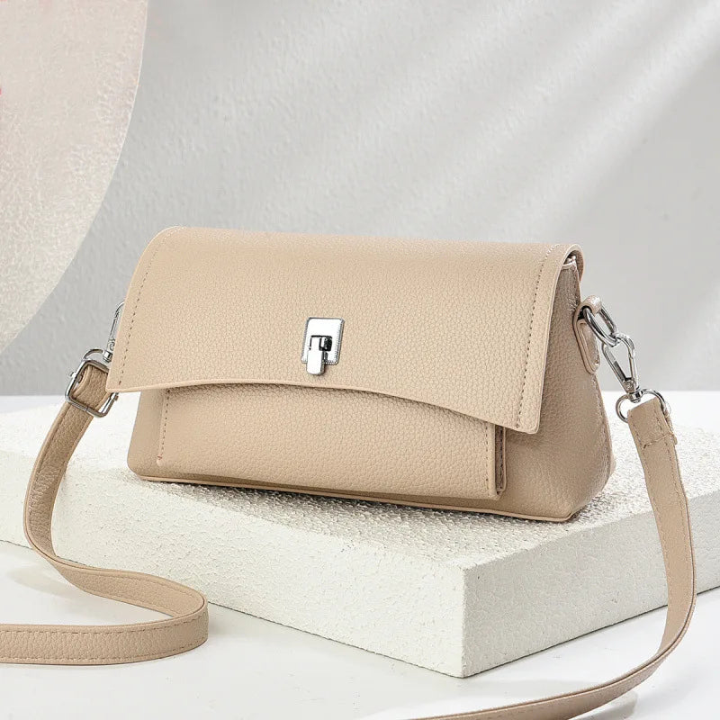 New Fashionable Macaron Style Mini Square Bag Multi-Layer Large Capacity Shoulder Bag for Women Cross-Border Handbag