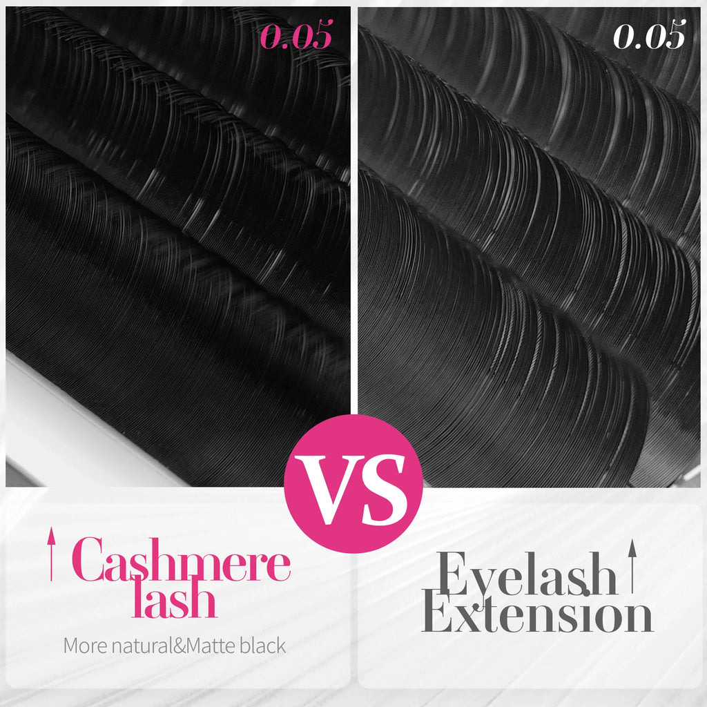 ABONNIE Velvet Cashmere Lashes Extension Classic Individual Matte Black Eyelash Extensions Premium Lash