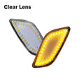 For Subaru Impreza RS TS WRX 2002 2003 Switchback Amber LED Front Side Marker Turn Signal Lights w/ White DRL Driving lights 12V