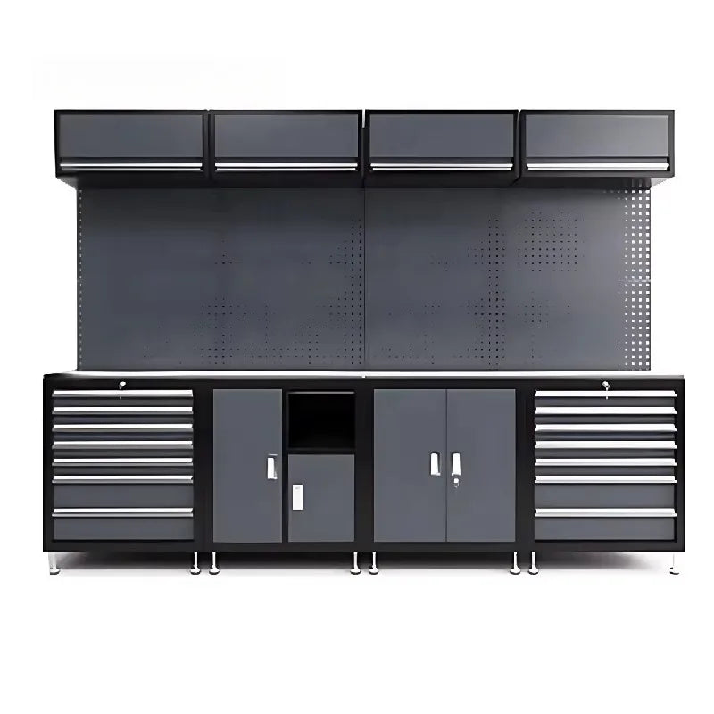 Heavy Duty Cold Rolled Steel Lockable Combination Tool Cabinet For Workshop Garage Hardware Classification And Tool Storage Work