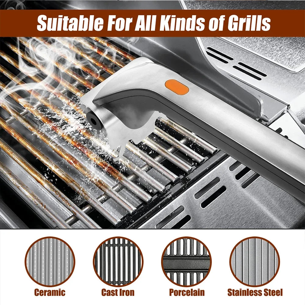 Electric Grill Brush Outdoor Steam Cleaning Brushes BBQ Cleaner Suitable for Charcoal Scraper Gas Accessories Cook Kitchen Tools