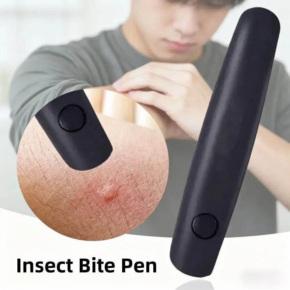 Electronic Mosquito Bite Relief Pen Portable Itch Swelling Pain Soother Insect Sting Relief Tool Outdoor Camping Travel Summer