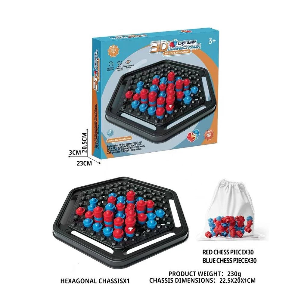 Parent-Child Interactive Board Game, 3D Four-In-A-Row Black and White Desktop Game, Five-In-A-Row, Parent-Child Game, Black and White Chess, Cute Chicken Balance Seesaw, Focus and Balance Training, Parent-Child Interactive Ch