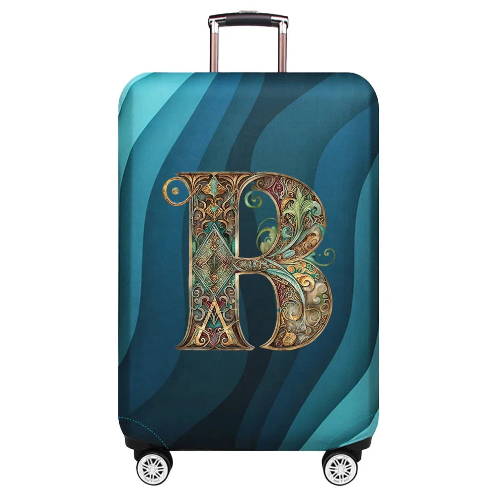 Luggage Cover Stretch Fabric Suitcase Protector Case Graphic Series Pull Rod Baggage Dust Case Covers for18-32 Inch Suitcase