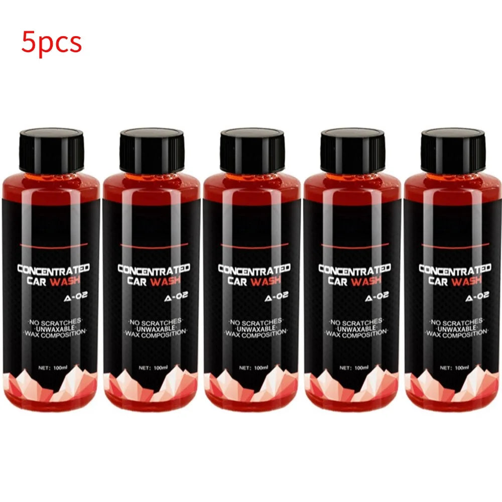 100ml Car Cleaning Foam Large Capacity High Concentration Super Foam Car Wash Liquid Auto Washing Shampoo Foam 1/2/3/4/5/10pcs