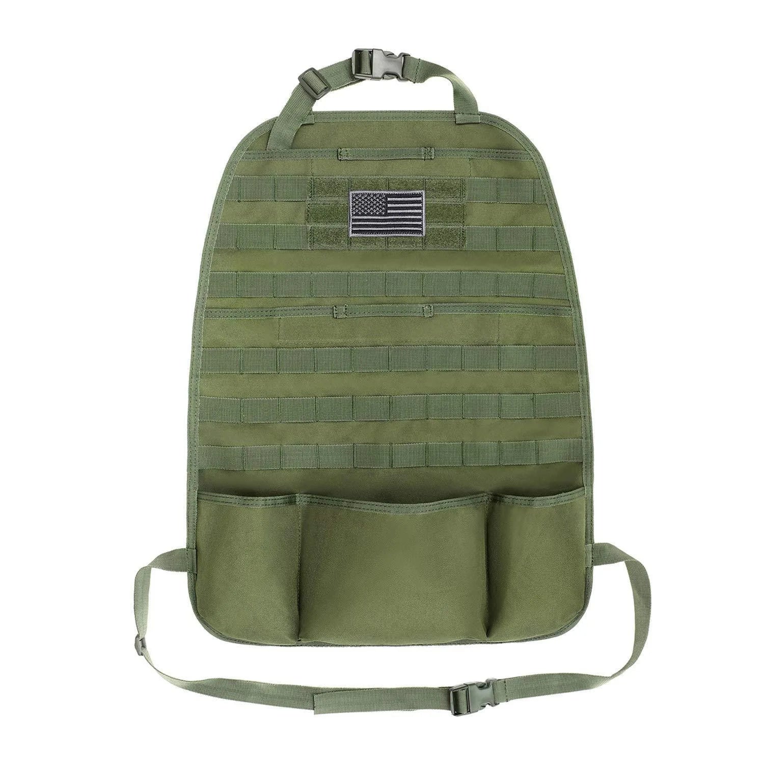 Universal MOLLE Car Seat Back Organizer Panel Vehicle Seat Protector Cover EDC Tool Storage Pouch Hunting Travel Car Accessories