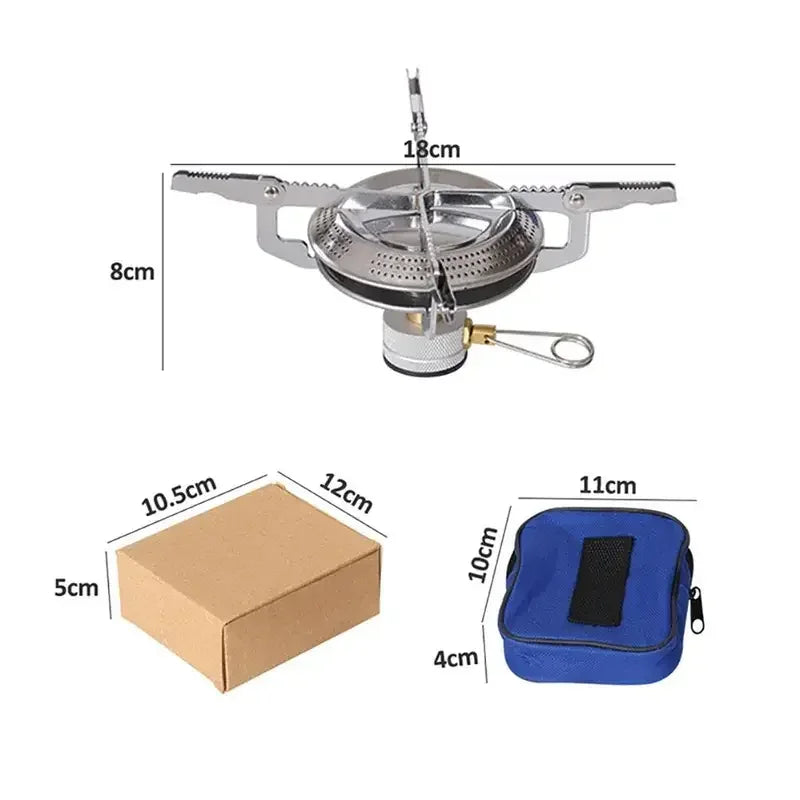 Outdoor Cooking Picnic Portable Foldable Backpack Electronic Stove Head Windproof Camping Gas Stove HikingMountaineering Camping
