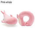 Cute Soft Changable Multifunctional Cervical Penguin Whale Fluffy Pillows Protection Neck U Shaped Travel Pillow