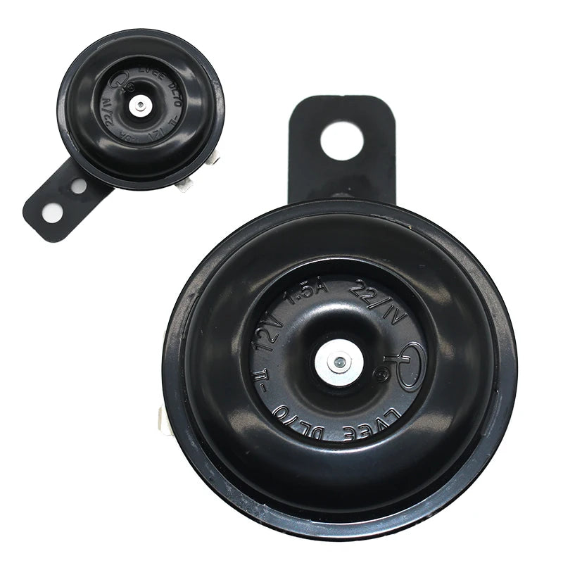 Universal 6V 12V 48V 60V 1.5A 105db Motorcycle Electric Horn Speaker Waterproof Round For Lightweight Off-Road Vehicle ATV