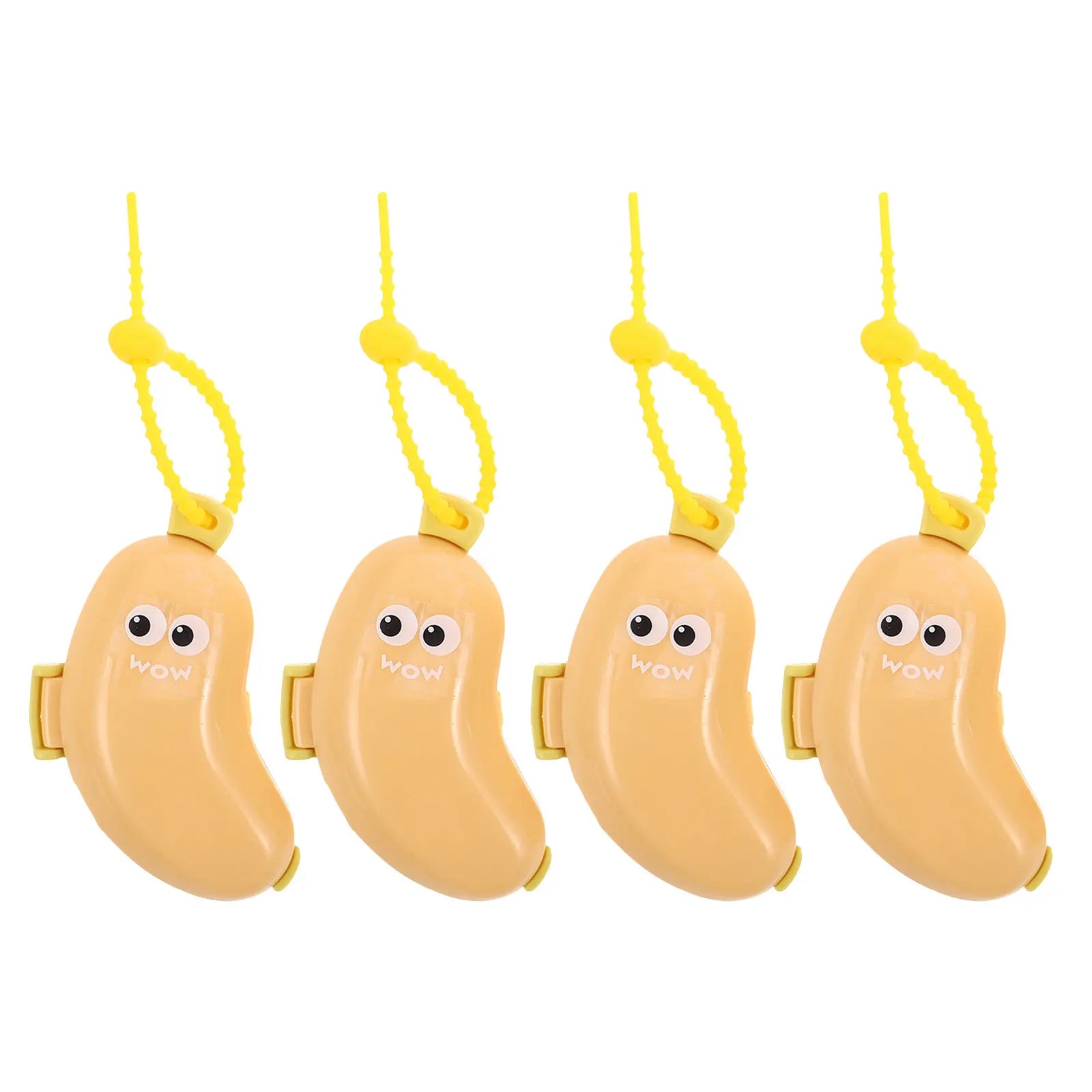 4Pcs Portable Banana-Shaped Toothbrush Head Covers Caps Easy-Clean Dustproof Travel Toothbrush Protector for Electric Manual