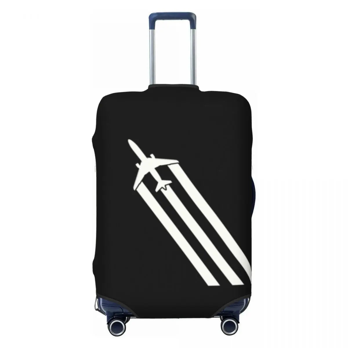 Custom Fashion Airbus Fighter Pilot Luggage Cover Protector Washable Aviation Airplane Travel Suitcase Covers