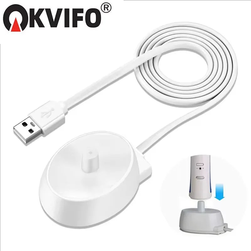 1 Pcs Charger Fit for Oral B Braun Electric Toothbrush iO Series 3 4 5 6 1000/3000/5000/7000/7500 Waterproof Inductive Base