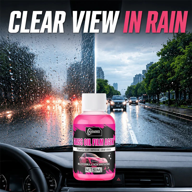 Concentrated Car Windscreen Washer Fluid with Water-Repellent Coating; Specially Formulated for Effective Rain Protection, Ensur
