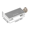 Ruler Positioning Block High Precision Aluminum Alloy Stopper Positioning Scriber Block for Carpentry Steel Ruler Measuring Home