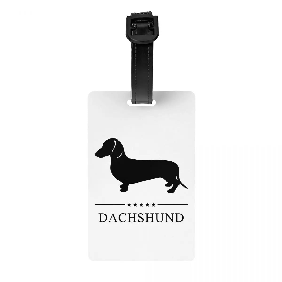 Custom Dachshunds Dog Luggage Tag Privacy Protection Badger Sausage Wiener Baggage Tags Travel Bag Labels Suitcase
