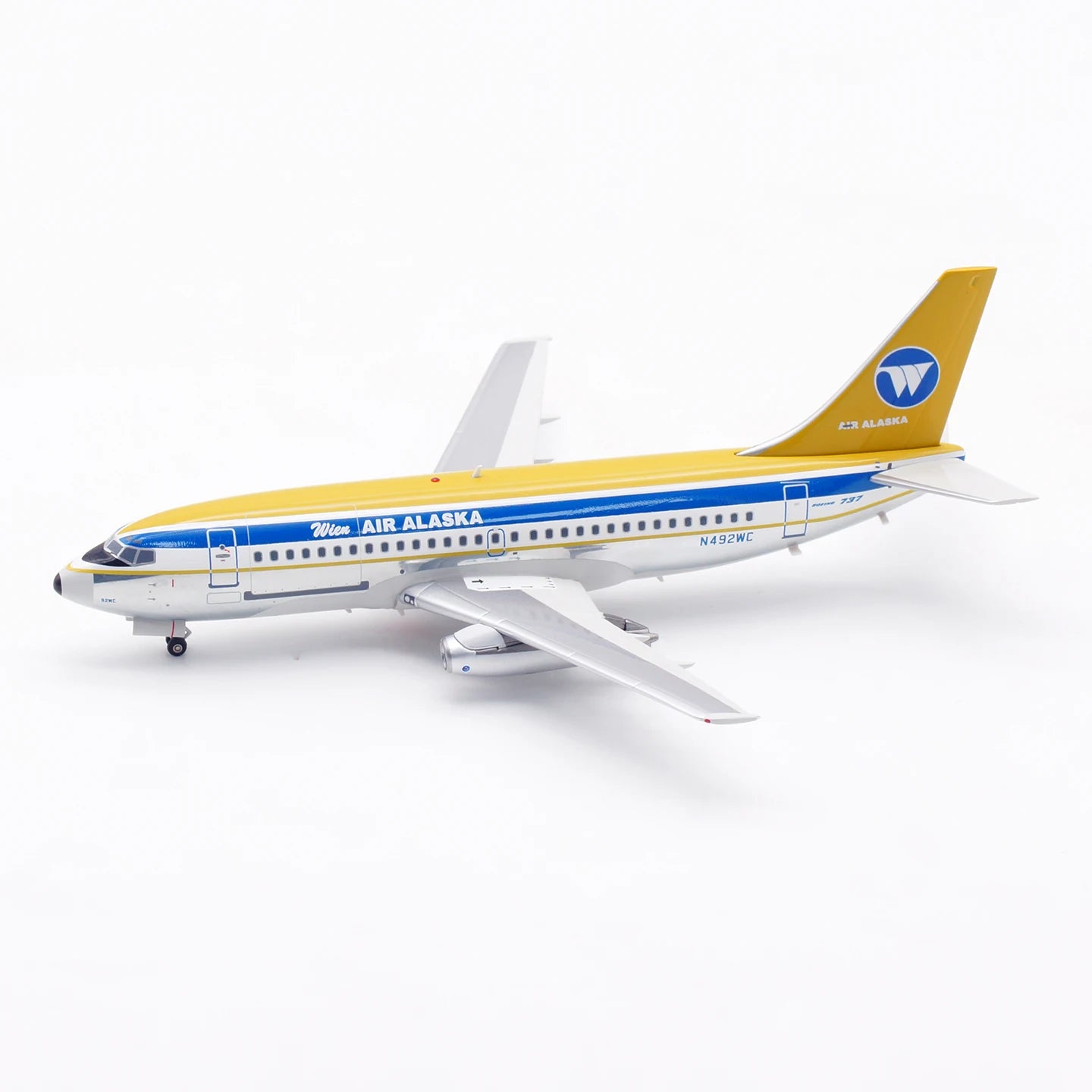 IF732WC1124P Alloy Collectible Plane Gift INFLIGHT 1:200 Wien Air Alaska Boeing B737-200 Diecast Aircraft Jet Model N492WC