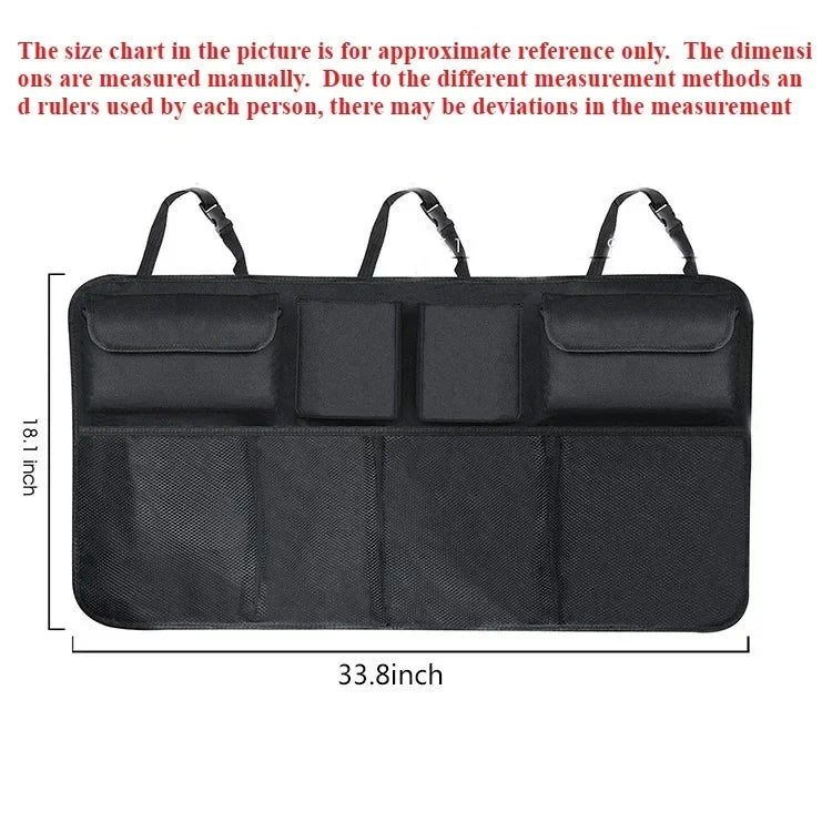 Car trunk storage bags Universal car rear seat backrest hanging bags Backseat net bags car storage boxes Auto storage bags