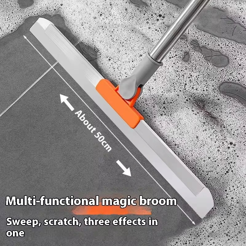 Multifunctional Magic Broom Water Scraper Silicone Wipers for Floor Scrubbing Water Sweep Floor Sweeping Kitchen Wipers