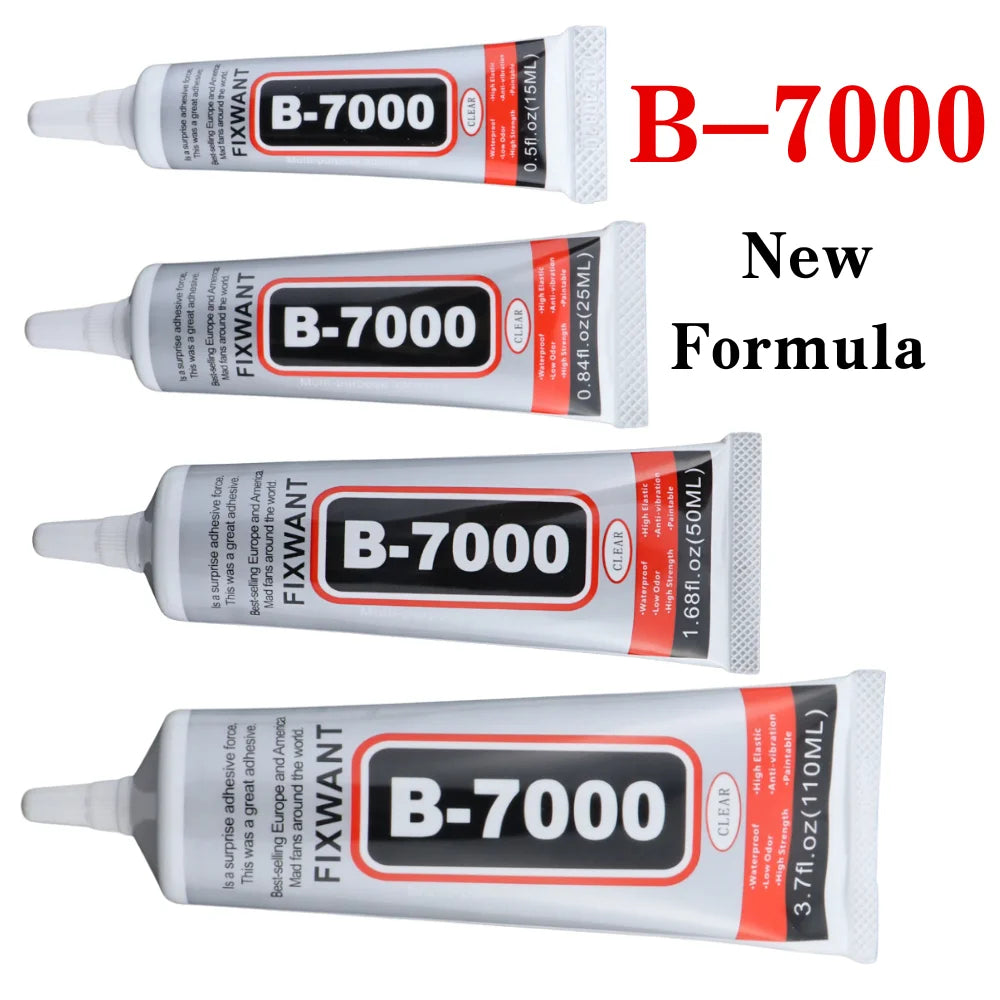 15/50/110ml B-7000 Glue Epoxy Resin Repair Cell Phone Touch Screen Liquid B7000 Glue Jewelry Craft Fabric Shoes Adhesive