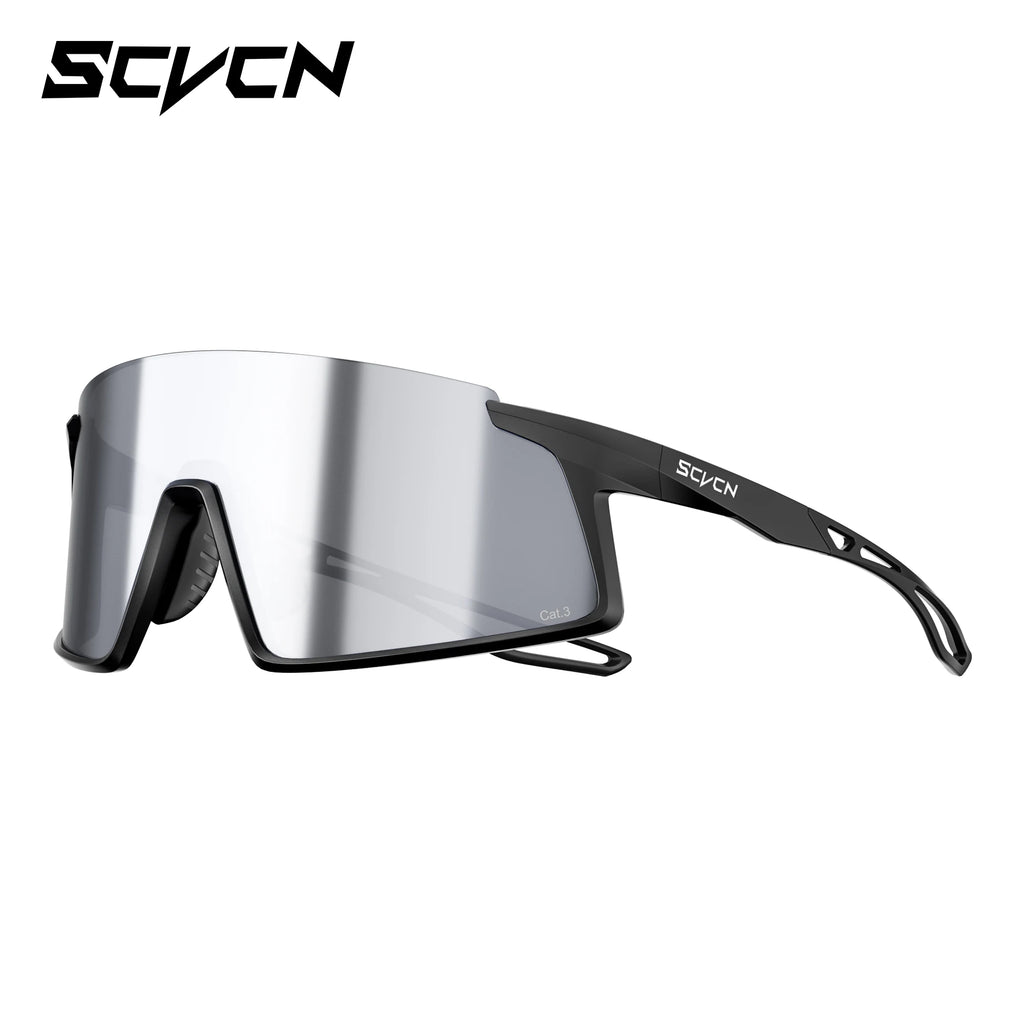 SCVCN 2026 Hiking Eyewear Men's Cycling Sunglasses Photochormic Glasses UV400 Outdoor Sports Goggles Camping MTB Bike Glasses
