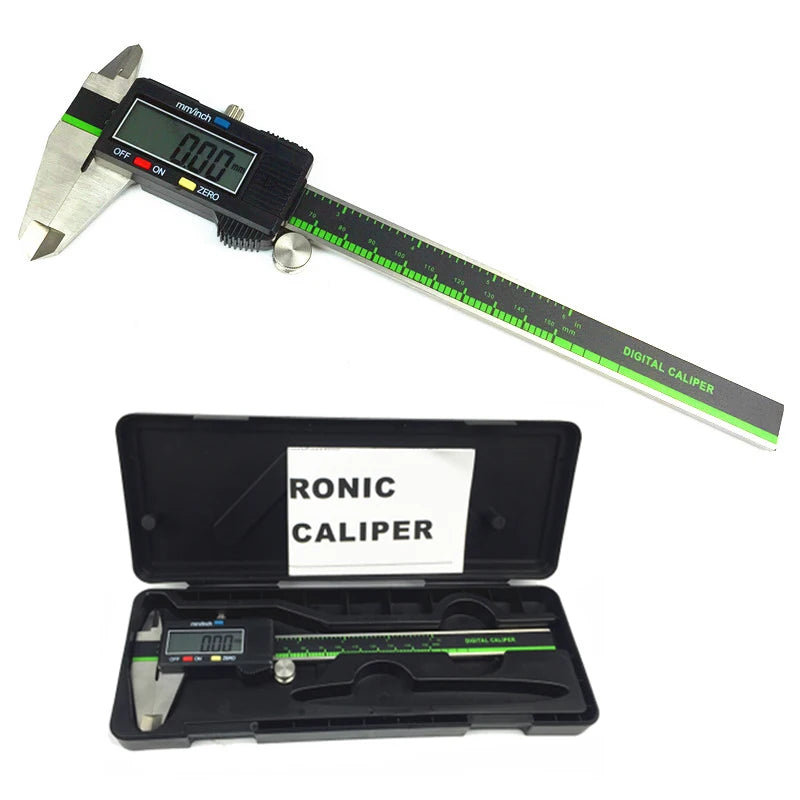 High Quality 0-150mm 6inch Stainless Steel/Plastic Digital Caliper Electronic Vernier Caliper Gauge Micrometer